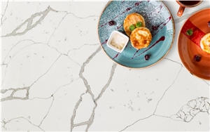 5005 Chinese Suppliers Artificial White Quartz Stone Slab